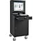 Global Industrial Mobile LCD Computer Cabinet, Black, Unassembled 239115BK - alternate 1